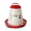 Supa Red & White Poultry Feeder