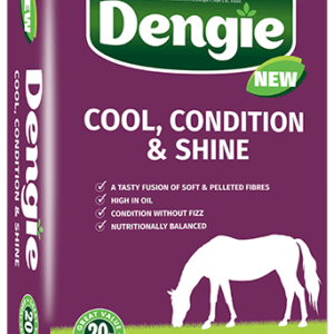 A high-fibre fusion of soft chopped and pelleted fibre with a high oil content to promote condition without excitability.