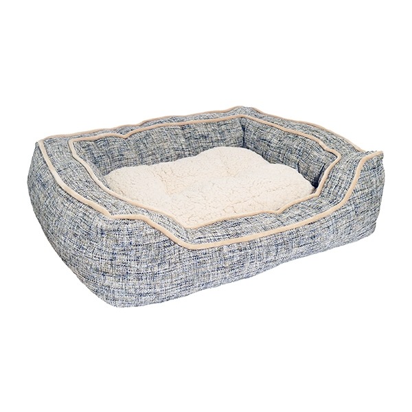 Rosewood 40 Winks Luxury Slate & Oatmeal Square Bed
