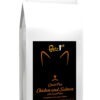 Our Kitten Chicken & Salmon is a Grain Free complete cat food has 75% Chicken & Salmon content of which 26% is Freshly Prepared.