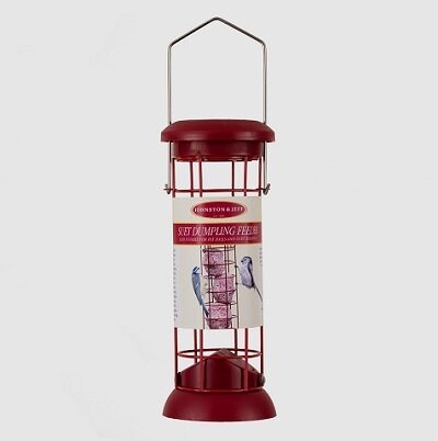 Premium Plastic Suet Dumpling Feeder/Fat Ball Feeder By Johnston & Jeff.