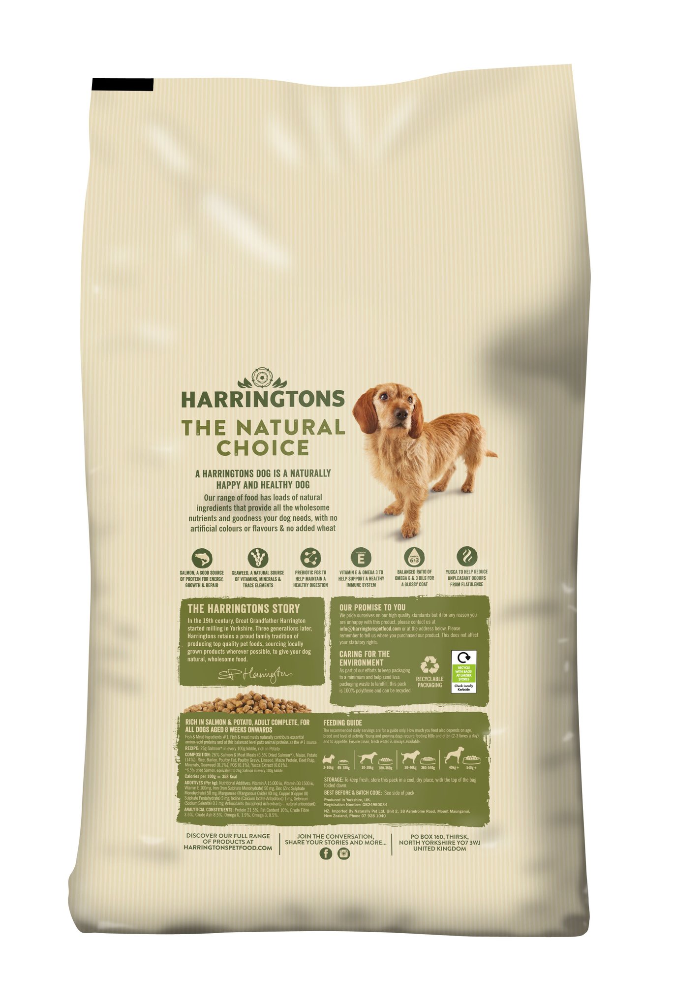 Harringtons Dog Salmon & Potato
