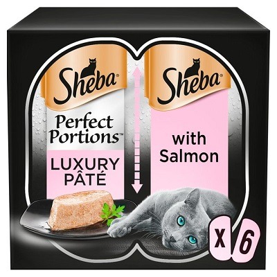 (Discontinued) Sheba Perfect Portions Salm Loaf 8x3x75g
