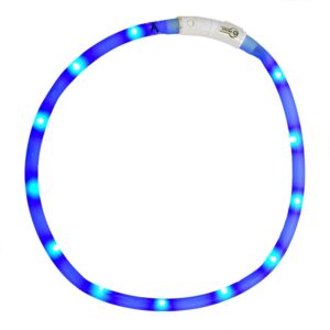 This great Ancol USB Rechargeable Flashing Dog Collar Band is a big help in keeping your canine friend safe on dark evening walks.