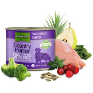 N/Menu Ctry Hunter Dog Tins Turkey6x600g
