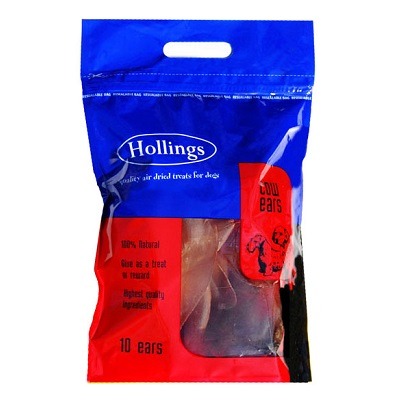 Hollings Cow Ears 4x10pk