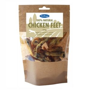 Hollings 100% Nat Chicken Feet 8x100g
