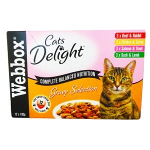 (Discontinued) Webbox Cat Delight Gravy Pch 4x12x100g