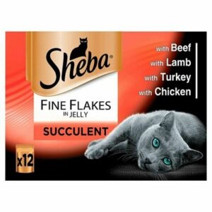 Sheba Pch Fine Flakes S/Col CIJ 4x12x85g