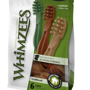 Whimzees Toothbrush Lrg 6x6 Bags x150mm