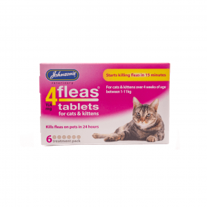 JVP 4Fleas Tabs Kitten & Cat(6x11.4mg)x6