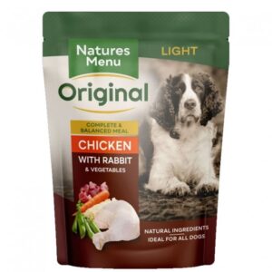 N/Menu Dog Pch Light Chick&Rab 8x300g