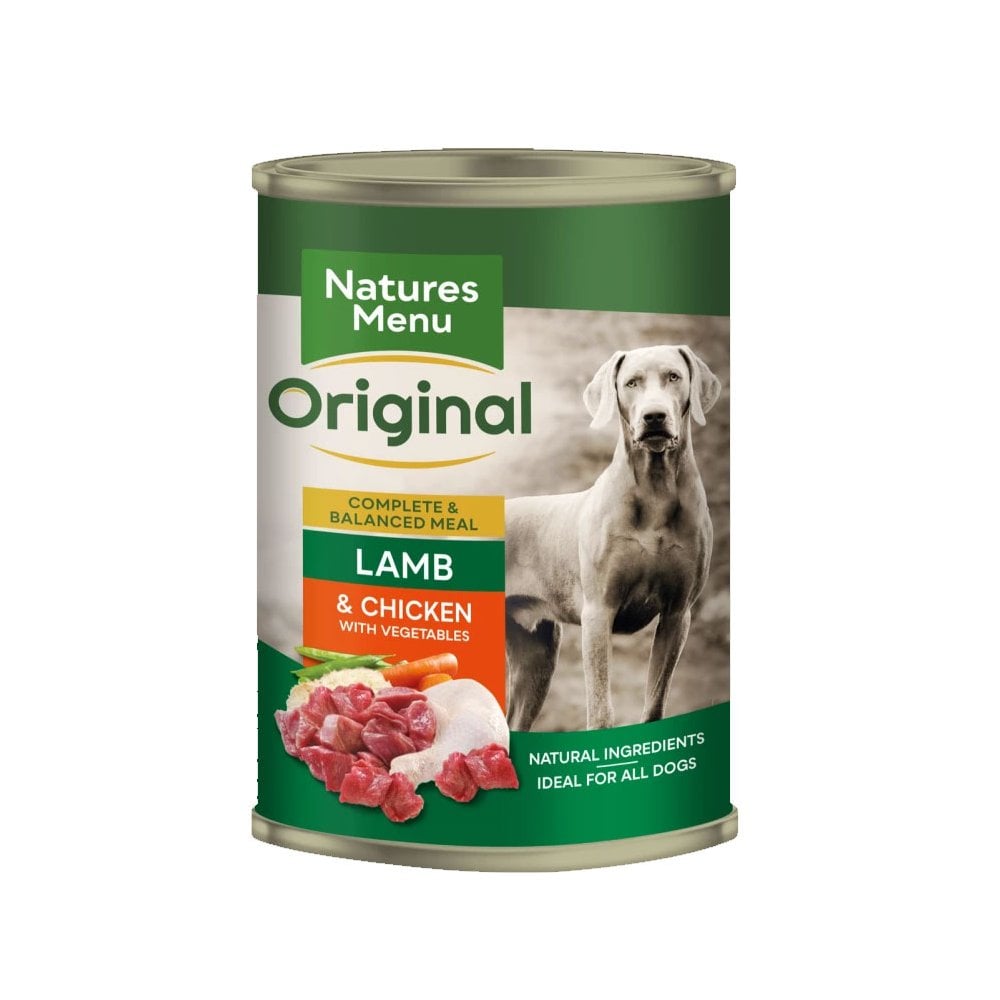 N/Menu Dog Tins Lamb&Chicken 12x400g