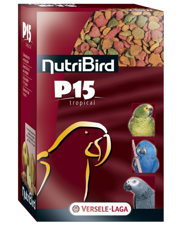 Versele Laga - Nutribird P15 Tropical Per Pappagalli 10 Kg – Estrusi E Mantenimento Ara Cenerino Cacatoa Amazzone - 10