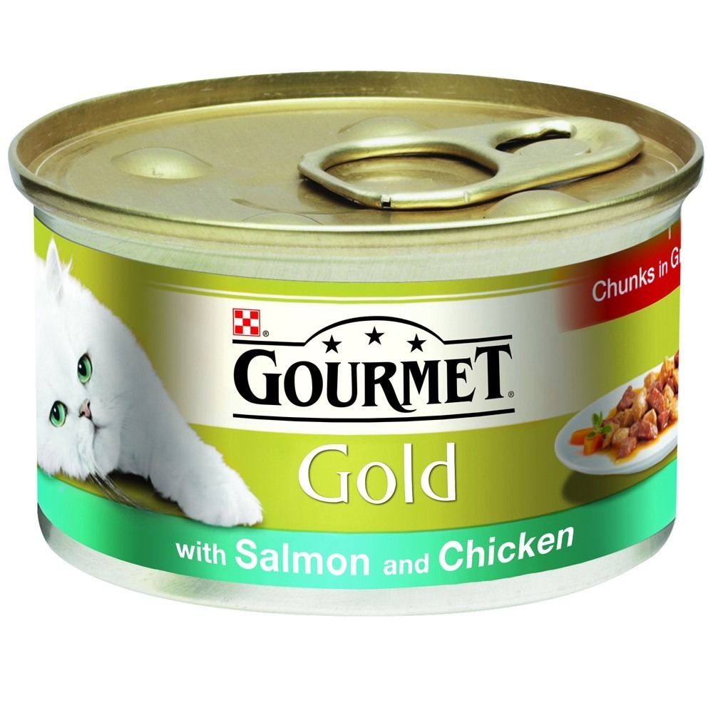 (Discontinued) Gourmet Gold Salmon & Chicken CIG 12x85g
