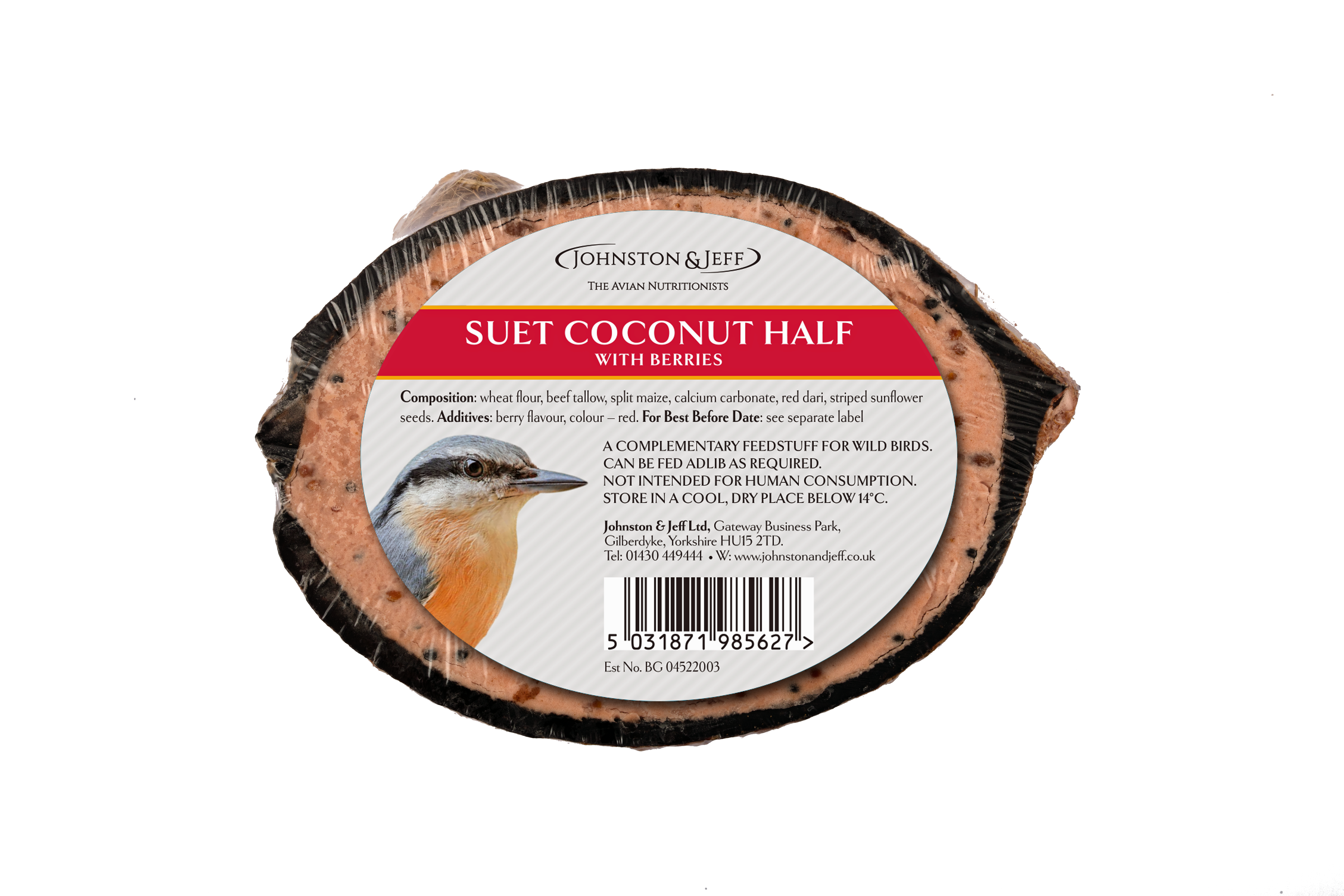 JJ Suet Coconut Half Berry x30