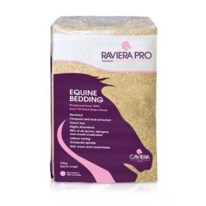 Raviera Pro is 100% pure Rape Straw that has been chopped, dust extracted and sterilised to provide the best bedding for the equestrian market.