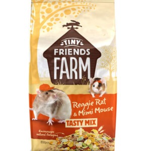 (Discontinued) Tiny Friends Farm Reggie Rat & Mimi Mouse Tasty Mix 6 x 850g