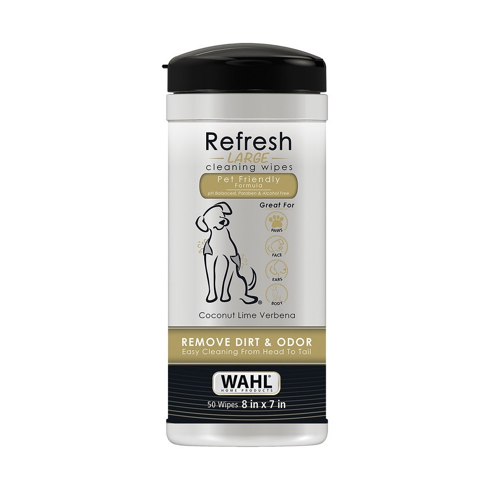 Wahl Dog Refresh Cleaning Wipes CoLmVerb