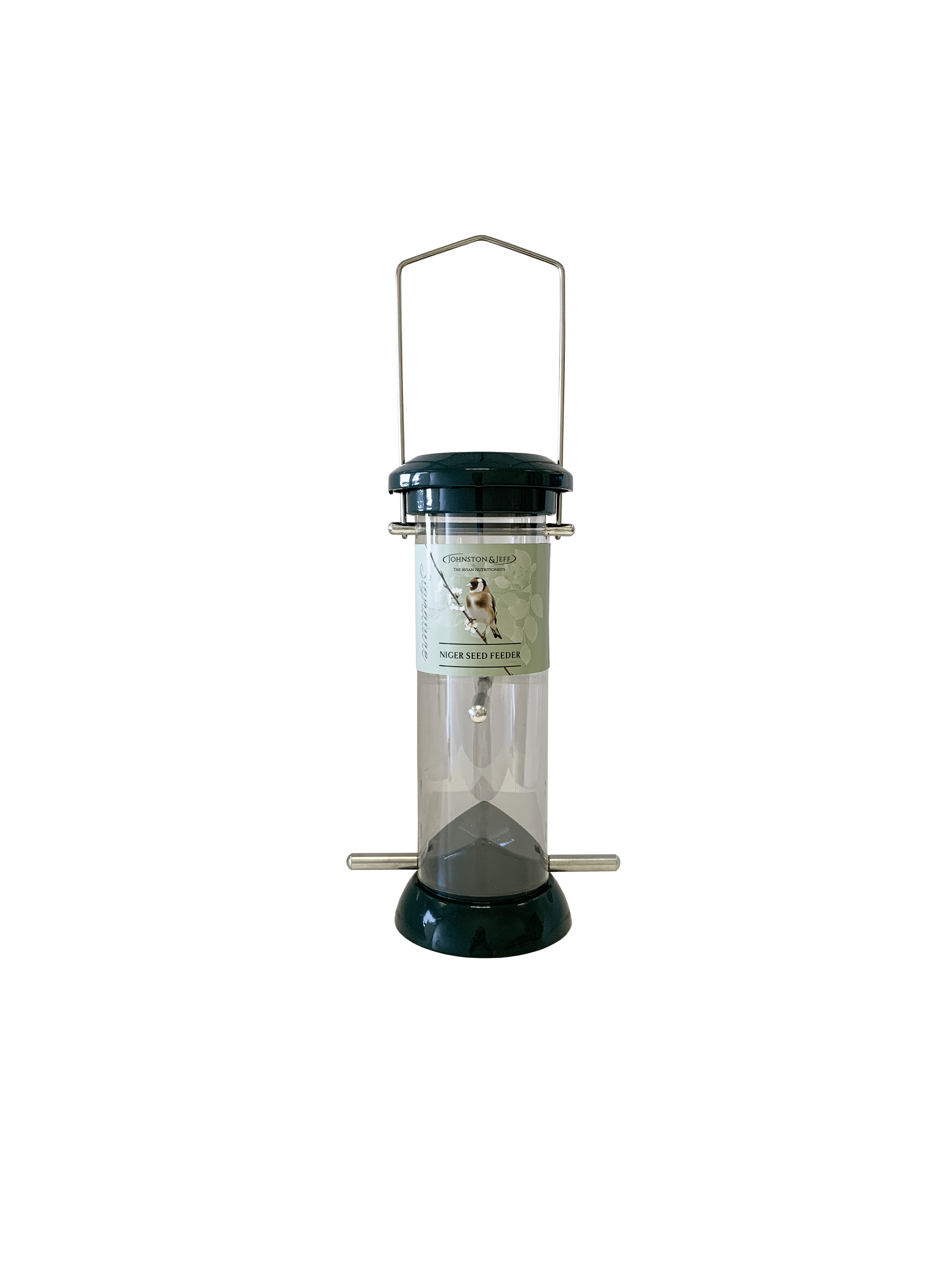 Johnston & Jeff Signature Green Cast Niger Seed Feeder 20cm