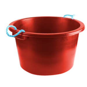 Rope Handle Tub Red