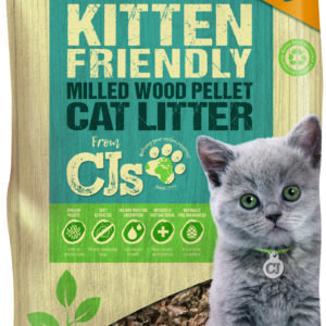 CJs Kitten Friendly Litter Wood Pellets