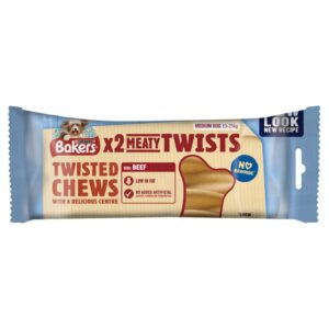 (Discontinued) Bakers Meaty Twist Chews 10x180g