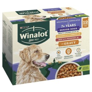 (Discontinued) Winalot Senior Meaty Chunks CIG4x12x100g