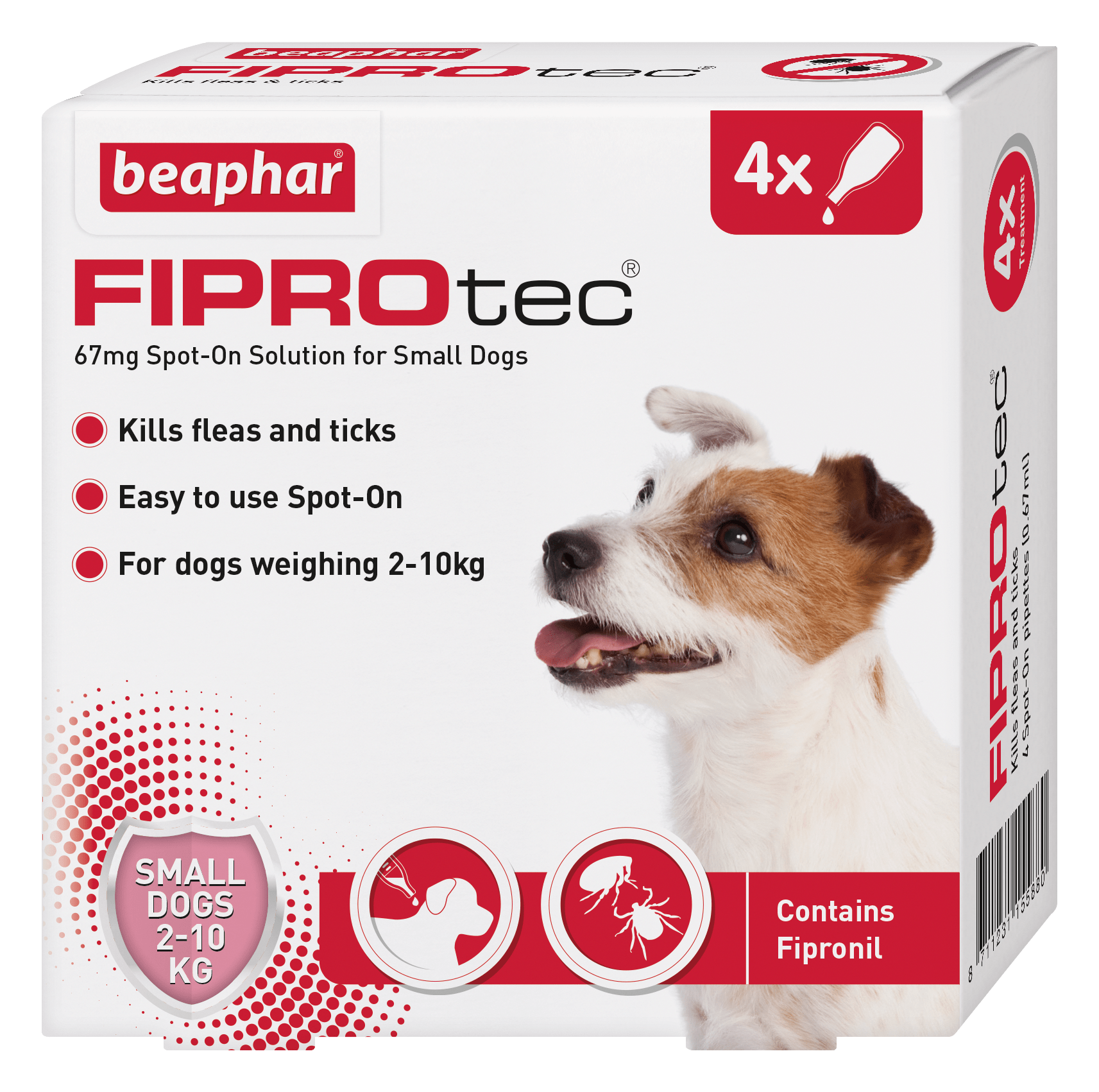 Beaphar FIPROtec Small Dog 4 pipette x6