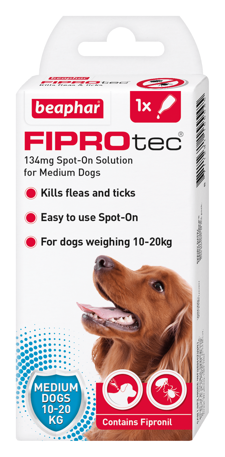 Beaphar FIPROtec Med Dog 1 pipette x6