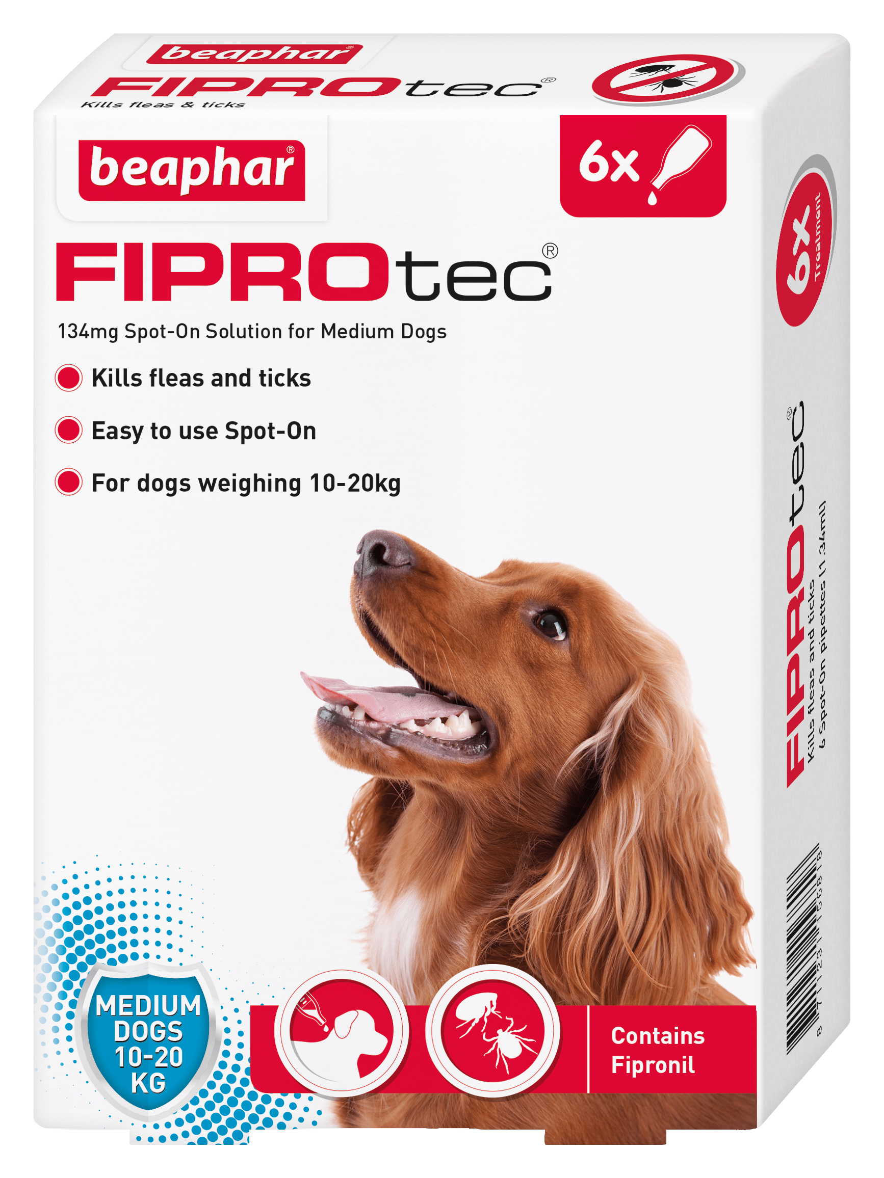 Beaphar FIPROtec Med Dog 6 pipette x6