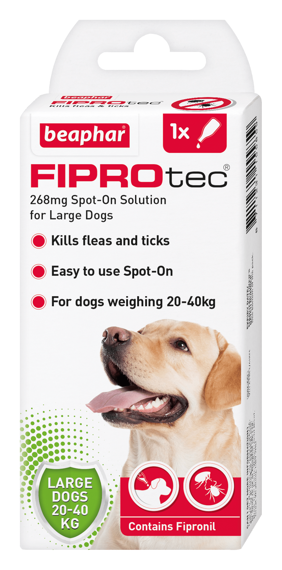 Beaphar FIPROtec Large Dog 1 pipette x6