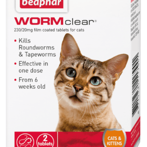 Beaphar WORMclear Cat 2 Tablets x6