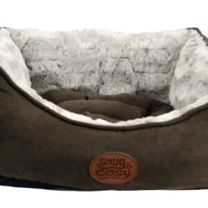 Snug&Cosy Novara Brown Rectangle Bed