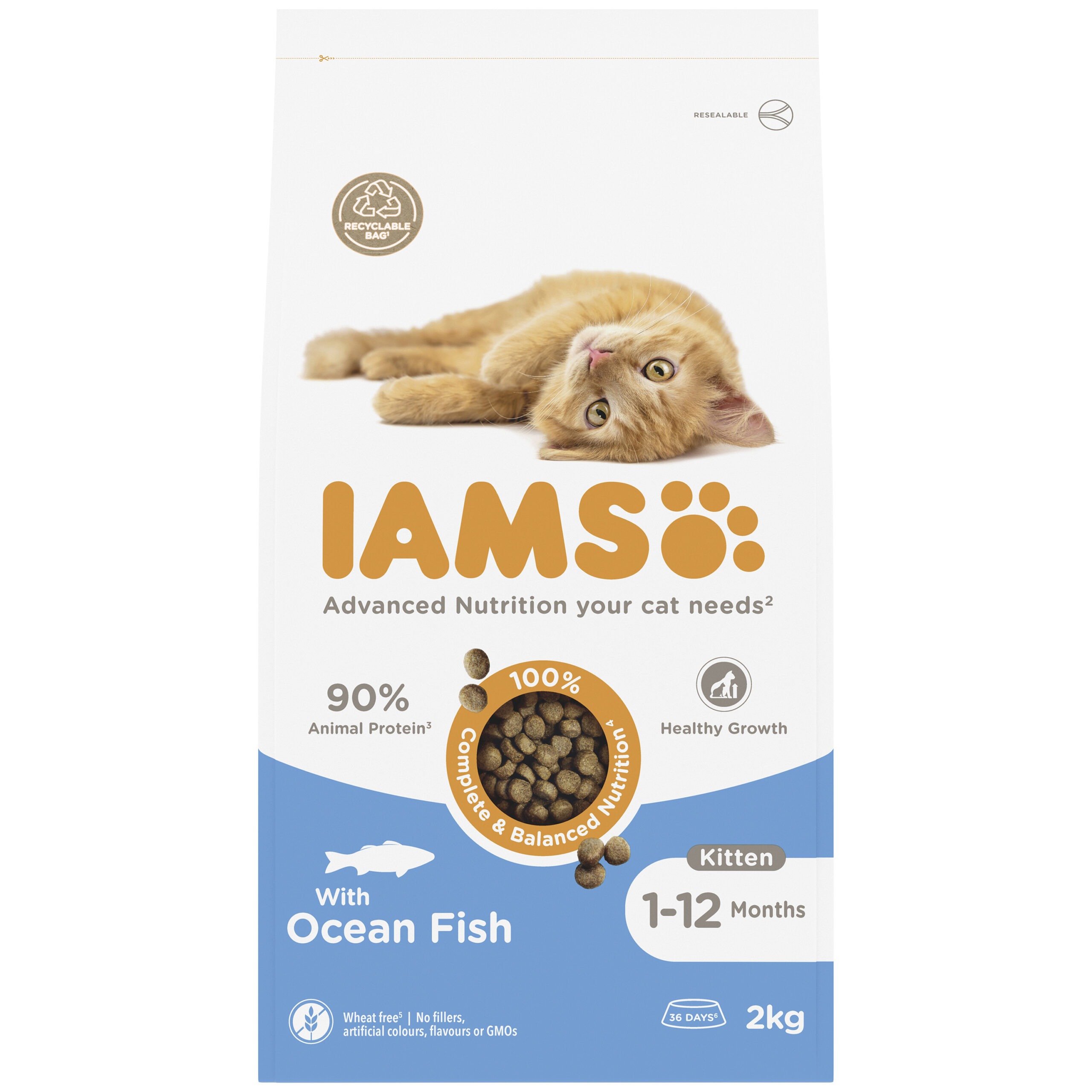 Iams Kitten Vitality Ocean Fish 2x2kg