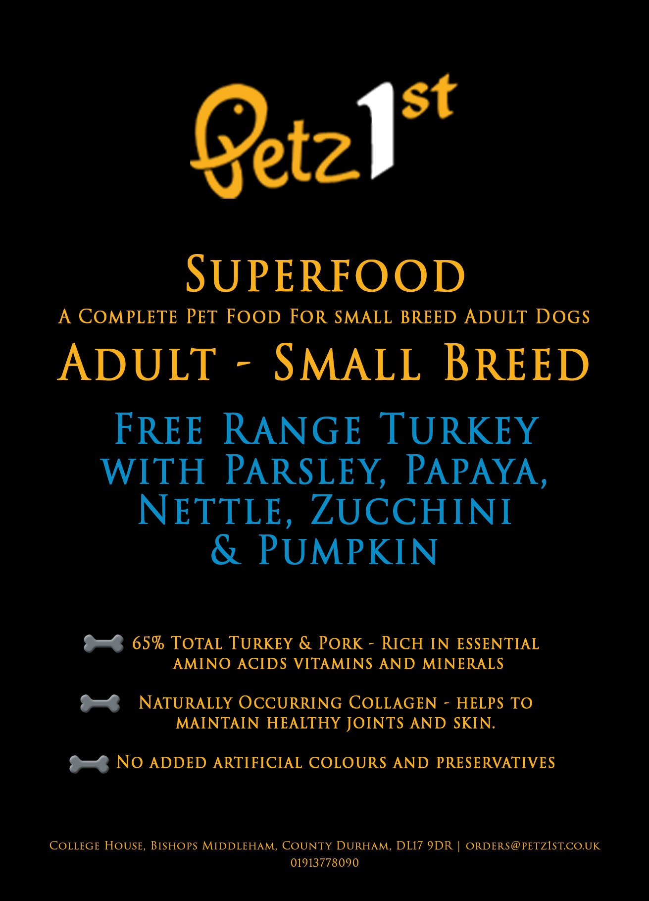 Superfood 65 Free Range Turkey Small Breed