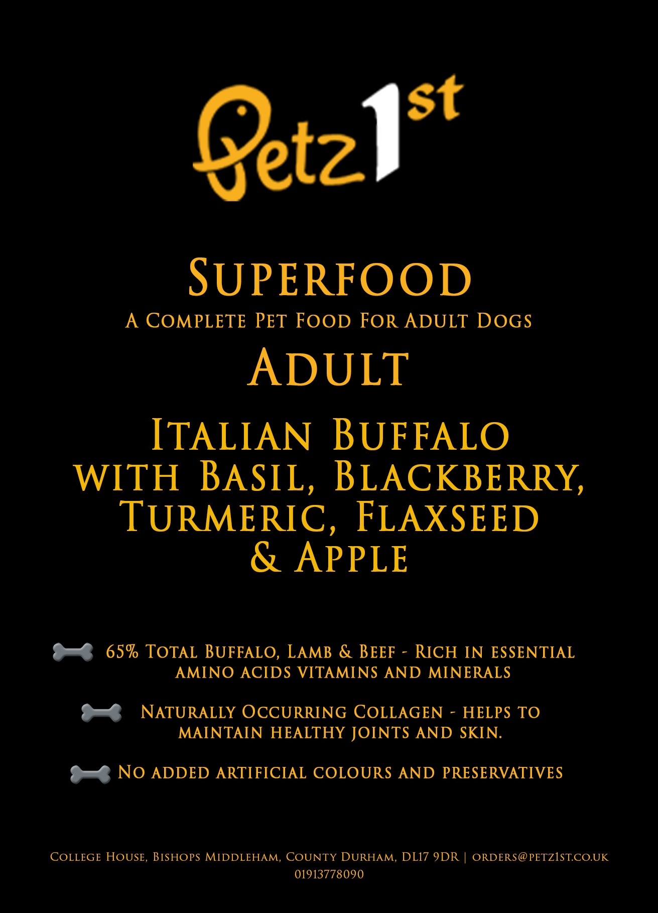 Superfood 65 Adult Dog Italian Buffalo