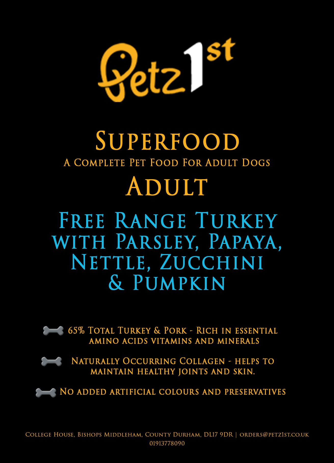 Superfood 65 Free Range Turkey Ad (Low NFE) 12kg