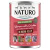 Naturo Adult Grain & Gluten Free Salmon with Chicken in Herb Jelly is our Grain Free and Gluten Free Wet Dog Food which is specifically made for dogs who have sensitive tummies or intolerances.