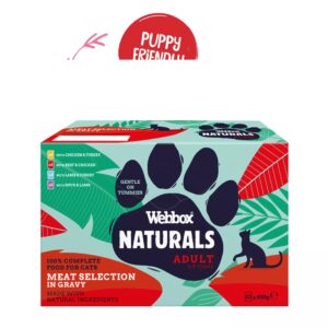 (Discontinued) Webbox Nat Cat Ad Meat Gry Pch 5x12x100g