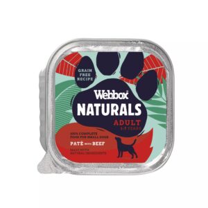 (Discontinued) Webbox Nat Dog Adlt Beef Pate 11x150g