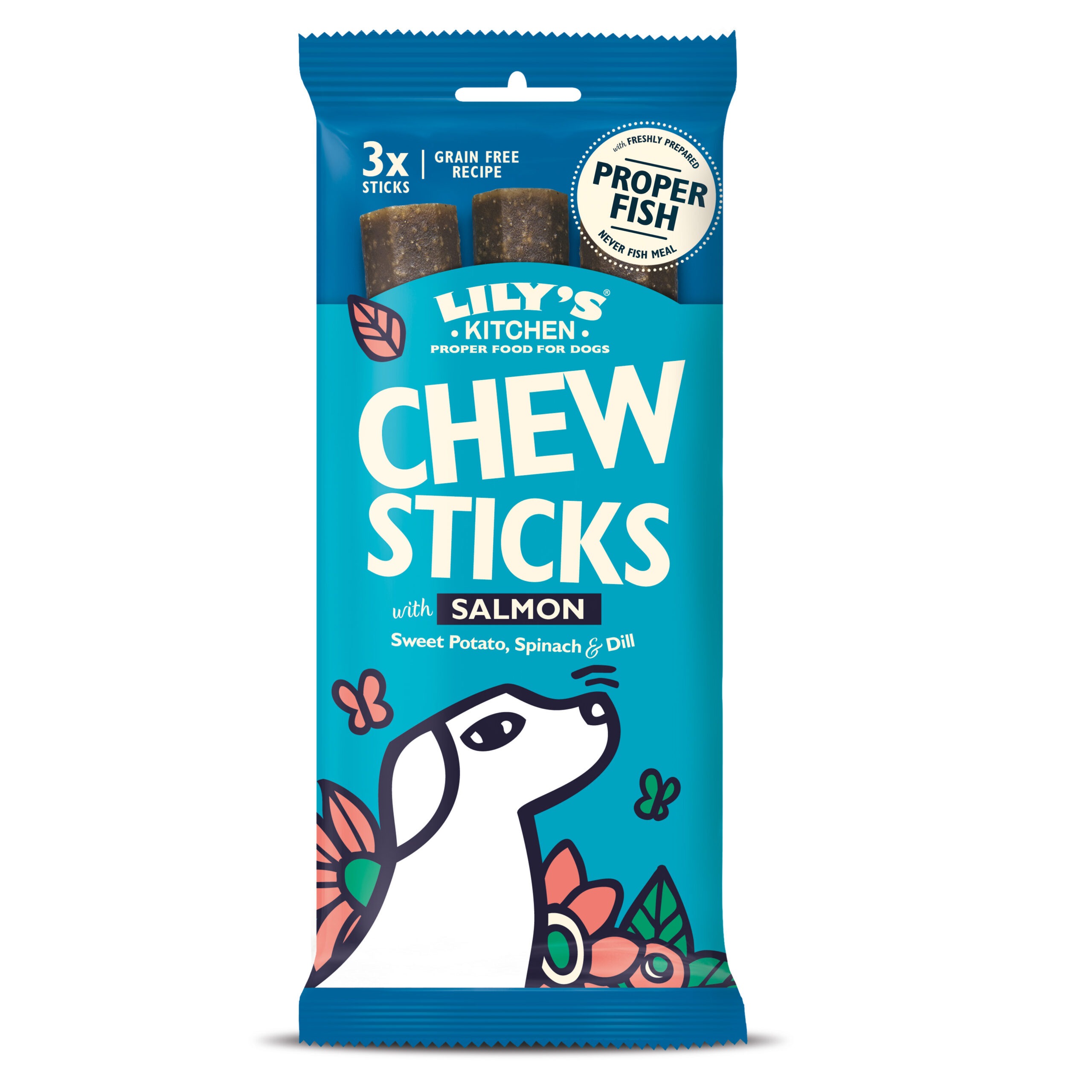 (Discontinued) Lilys Kitchen Chew Sticks Salmon 10x120g