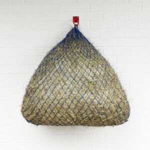 Square Bottom Slow Feeder Hay Net Blue