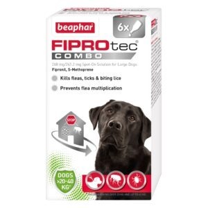 Beaphar FIPROtec COMBO Lrg Dog 6 pip x4
