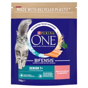 Purina One Senior 7+ Cat Salmon 4x750g