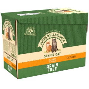 JW Cat Senior Turkey GF Gry Pch 4x12x85g