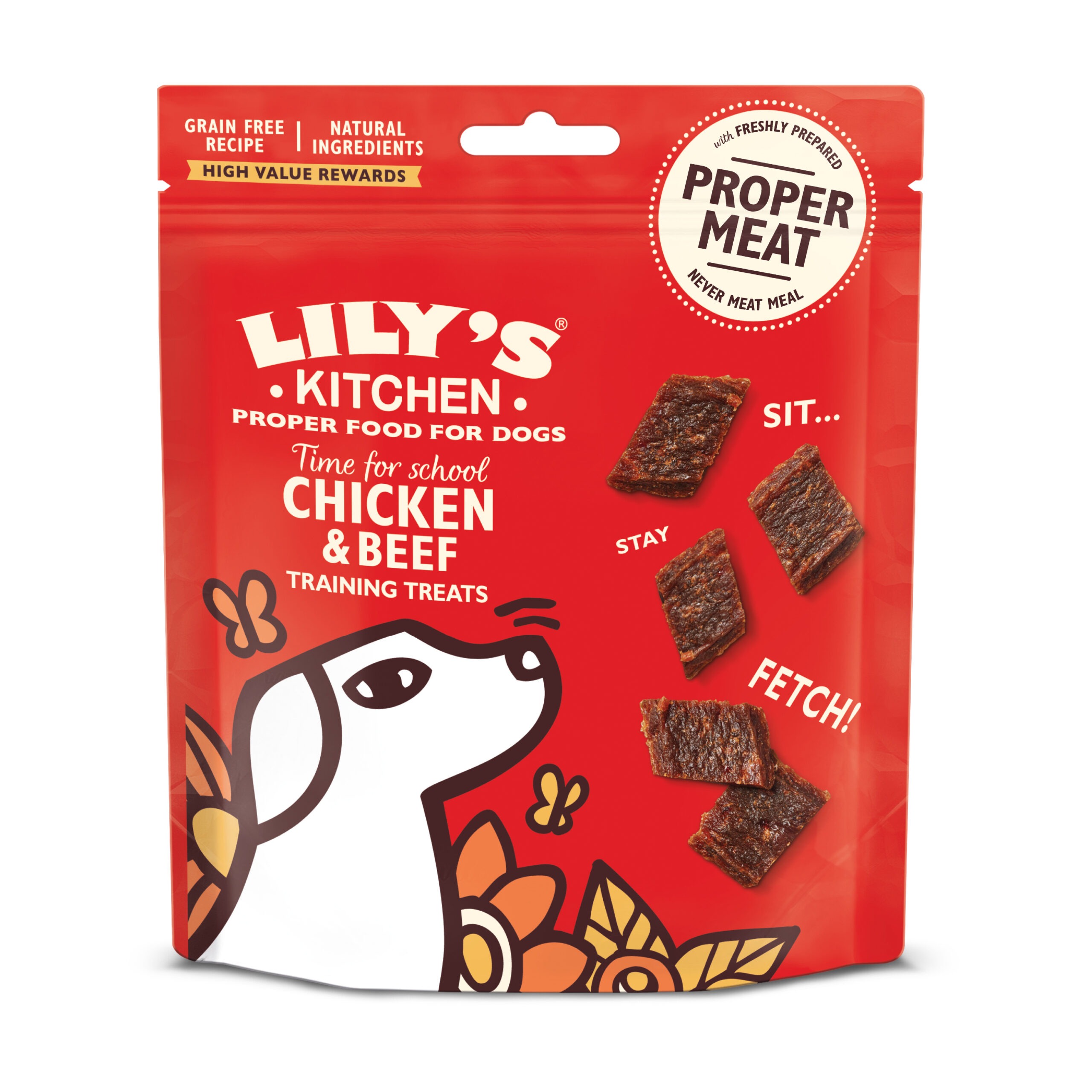 (Discontinued) Lilys Kitchen Training Ck&Bf Treat 8x70g