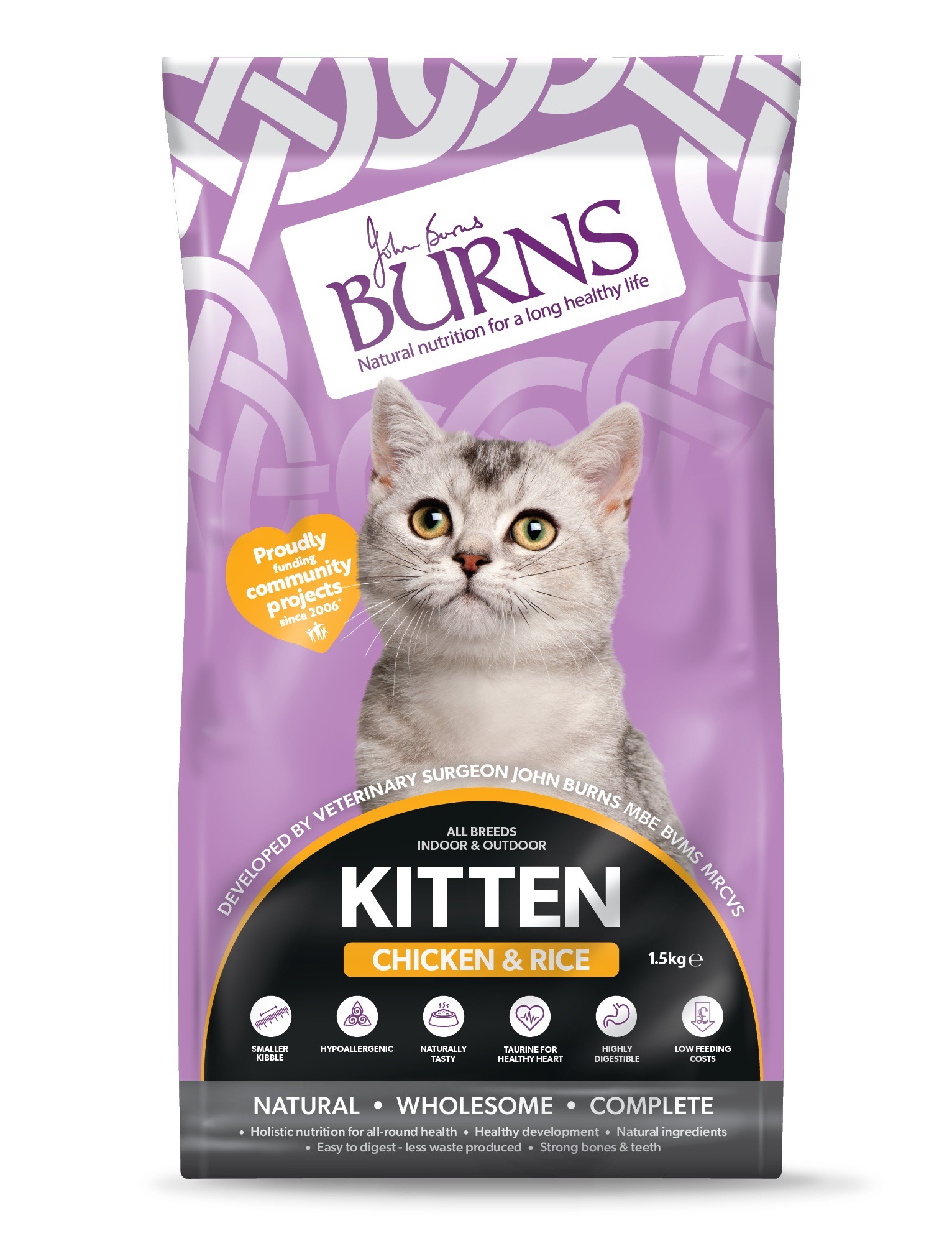 Burns Kitten Chicken & Rice - Petz 1st