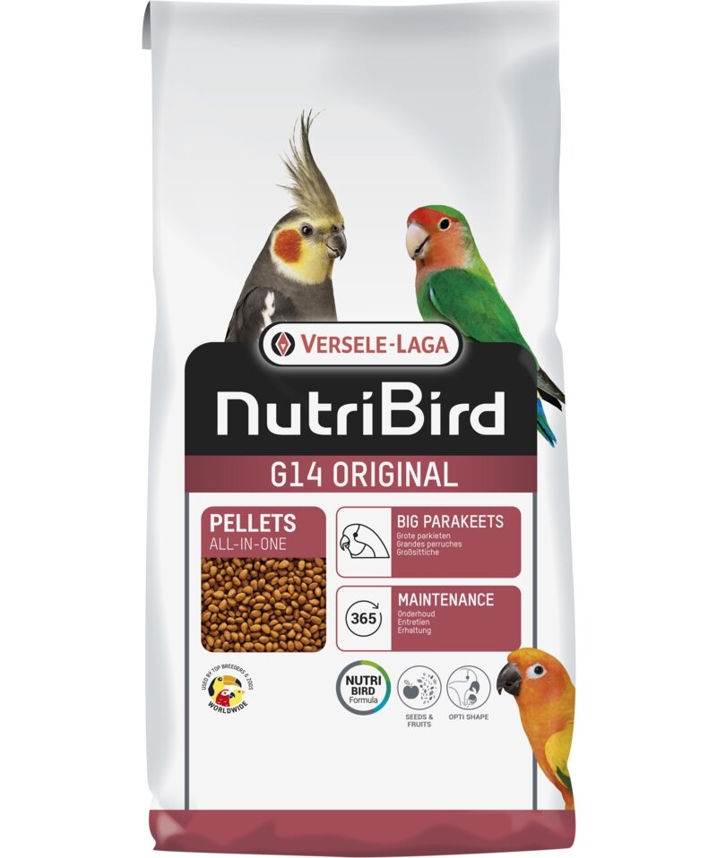 Versele Laga Nutribird G14 Original. Extruded pellets - Maintenance food for big parakeets