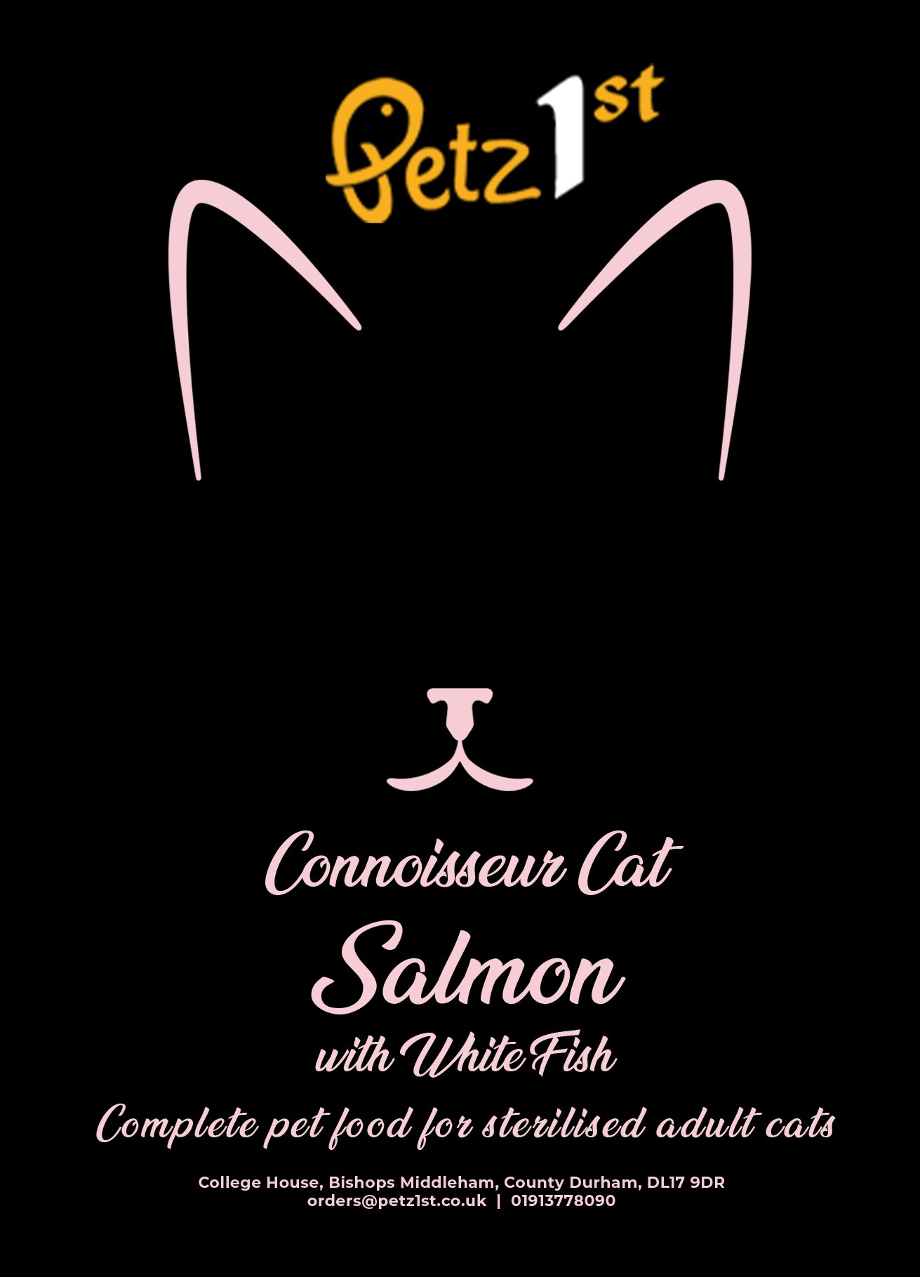 Connoisseur Grain Free Sterilised Adult Cat Food - Salmon & White Fish